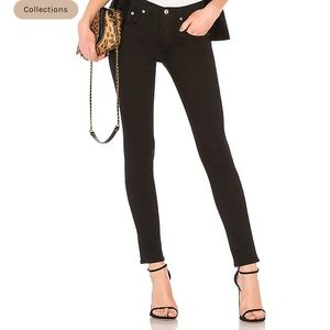 Rag & Bone Cate Mid Rise Skinny Jeans Coal 26